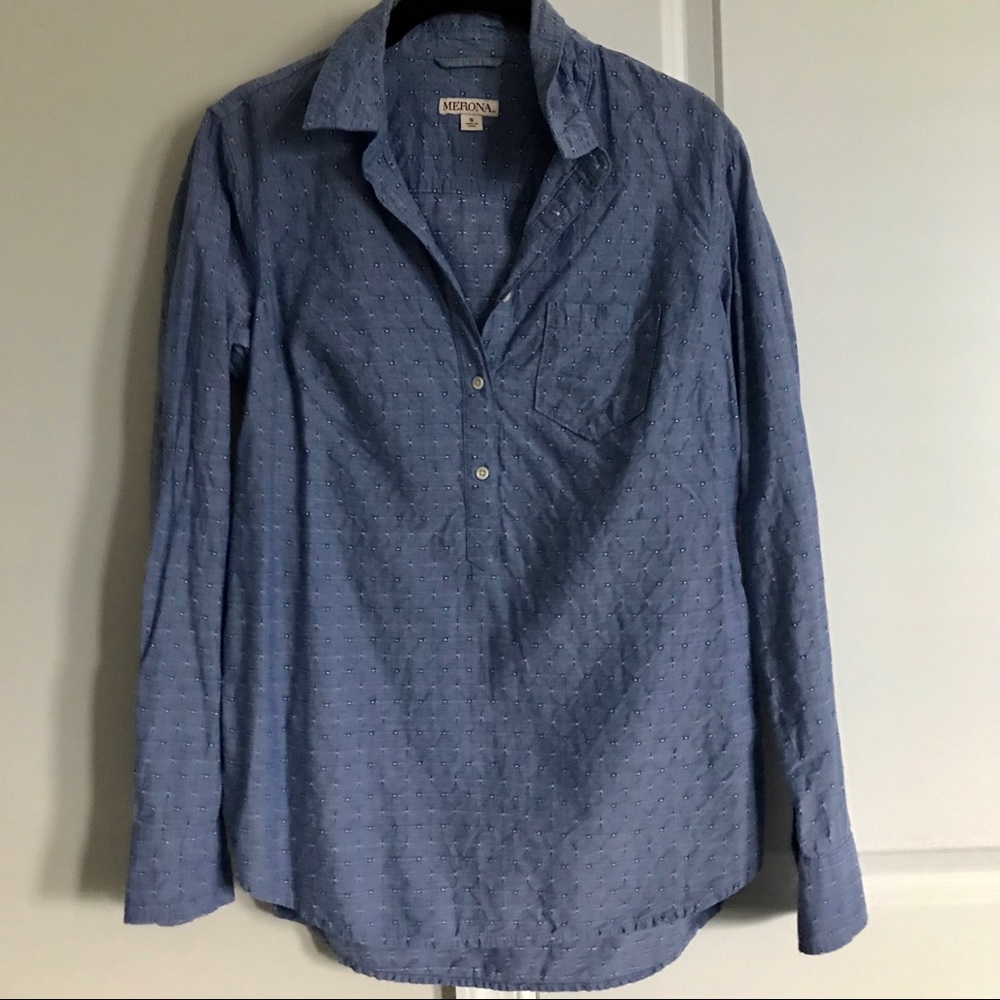 Merona Chambray Top